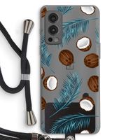 Kokosnoot roze: OnePlus Nord 2 5G Transparant Hoesje met koord