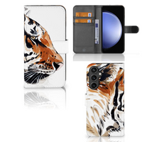 Hoesje Samsung Galaxy S23 FE Watercolor Tiger