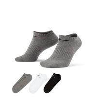 Nike Everyday Lightweight Enkelsokken 3-Pack Zwart Donkergrijs Wit - thumbnail