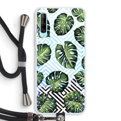 Geometrische jungle: Huawei P Smart Pro Transparant Hoesje met koord