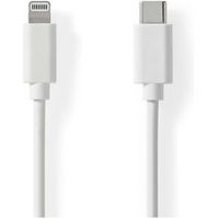 Lightning Kabel | USB 2.0 | Apple Lightning 8-Pins | USB-C© Male | 480 Mbps | Vernikkeld | 1.00 m - thumbnail