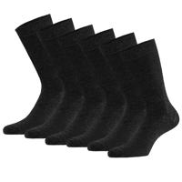 Apollo Sokken Basic Bamboo Antraciet Melange 6-pack-35/38