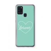 Forever heart pastel: Samsung Galaxy A21s Transparant Hoesje