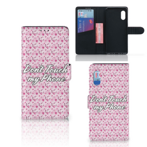 Samsung Xcover Pro Portemonnee Hoesje Flowers Pink DTMP