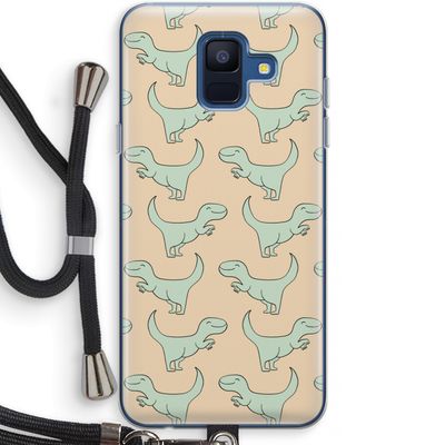 Dinos: Samsung Galaxy A6 (2018) Transparant Hoesje met koord