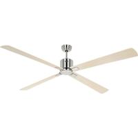 CasaFan ECO NEO III 180-4 BN-AH/BU WiFi Flügel Ahorn/Buche Plafondventilator Chroom (geborsteld) Met afstandsbediening, Timer, Met wintermodus, Bediening via