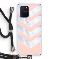 Marmeren pijlen: Samsung Galaxy Note 10 Lite Transparant Hoesje met koord
