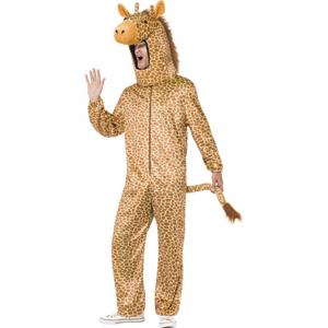 Giraffe onesie verkleedkleding - volwassenen - polyester - Carnaval kostuum - Giraffepakken