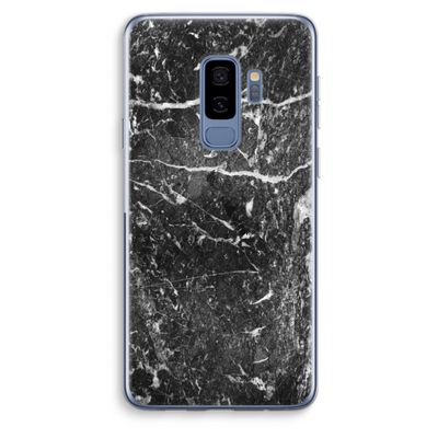 Zwart marmer: Samsung Galaxy S9 Plus Transparant Hoesje
