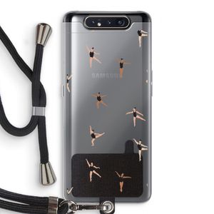 Dancing #1: Samsung Galaxy A80 Transparant Hoesje met koord