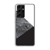 Combinatie marmer: Samsung Galaxy S21 Ultra Transparant Hoesje