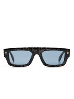 Alexander McQueen Eyewear lunettes de soleil rectangulaires à détails de clous - Noir - thumbnail