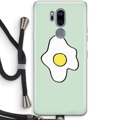 Spiegelei: LG G7 Thinq Transparant Hoesje met koord