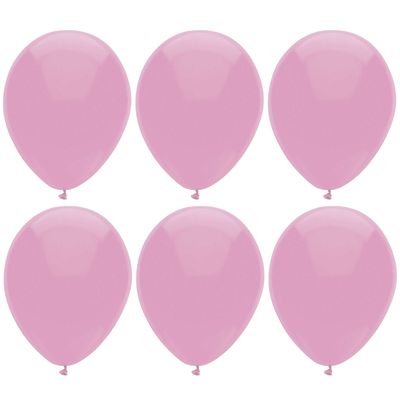 Ballonnen verjaardag/thema feest - 200x stuks - roze - 29 cm