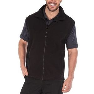 Fleece bodywarmer zwart voor volwassenen