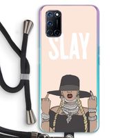 Slay All Day: Oppo A92 Transparant Hoesje met koord