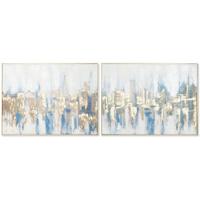 Schilderij DKD Home Decor New York Loft 80 x 3,5 x 60 cm (2 Stuks)