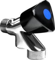 Enzo wasmachinekraan met knop zwart+terugslag - 1400285