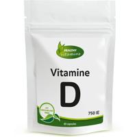 Vitamine D Natuurlijk | 60 capsules | 750 IE | Vitaminesperpost.nl