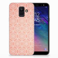 Samsung Galaxy A6 (2018) TPU bumper Pattern Orange - thumbnail