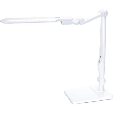 LED Bureaulamp - Aigi Marina - 9W - Aanpasbare Kleur - Dimbaar - Mat Wit