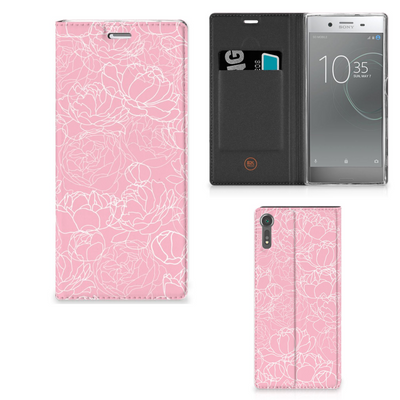 Sony Xperia XZ | XZs Smart Cover White Flowers Sony Xperia XZ | XZs Smart Cover White Flowers