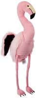 Roze knuffel flamingo 30 cm   - - thumbnail