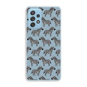 Zebra: Samsung Galaxy A73 Transparant Hoesje