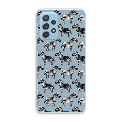 Zebra: Samsung Galaxy A73 Transparant Hoesje