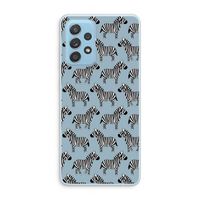Zebra: Samsung Galaxy A73 Transparant Hoesje