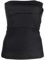 Rick Owens haut-bustier à broderies - Noir