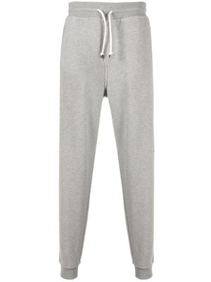 Brunello Cucinelli pantalon de jogging à lien de resserrage - Gris