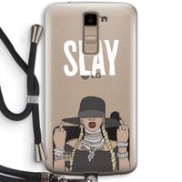 Slay All Day: LG K10 (2016) Transparant Hoesje met koord