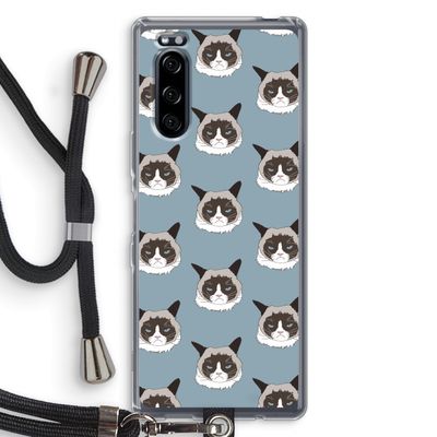 It's a Purrr Case: Sony Xperia 5 Transparant Hoesje met koord
