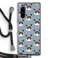 It's a Purrr Case: Sony Xperia 5 Transparant Hoesje met koord