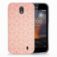 Nokia 1 TPU bumper Pattern Orange