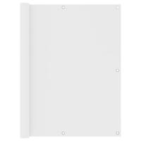 VidaXL Balkonscherm 120x500 cm oxford stof wit