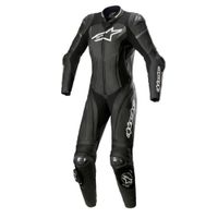 ALPINESTARS Stella GP Plus 1PC Suit, 1-delig motorpak, Zwart-Wit-Metallic Grijs