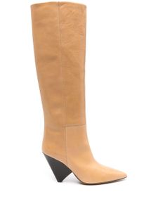 ISABEL MARANT bottes en cuir 90 mm - Tons neutres