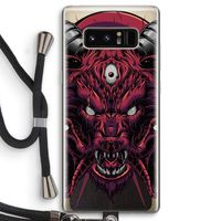 Hell Hound and Serpents: Samsung Galaxy Note 8 Transparant Hoesje met koord