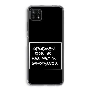 Schotelvod: Samsung Galaxy A22 5G Transparant Hoesje