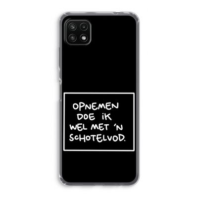 Schotelvod: Samsung Galaxy A22 5G Transparant Hoesje