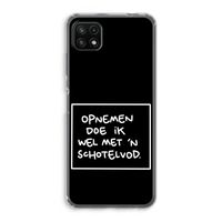 Schotelvod: Samsung Galaxy A22 5G Transparant Hoesje