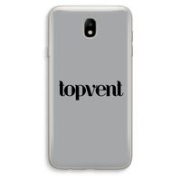 Topvent Grijs Zwart: Samsung Galaxy J7 (2017) Transparant Hoesje Topvent Grijs Zwart: Samsung Galaxy J7 (2017) Transparant Hoesje
