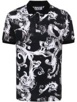 Versace Jeans Couture polo à motif baroque - Noir