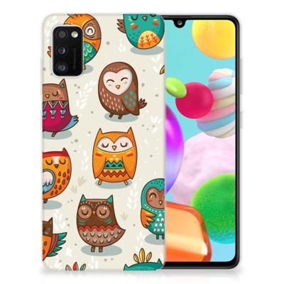Samsung Galaxy A41 | TPU Hoesje | Vrolijke Uilen
