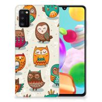 Samsung Galaxy A41 | TPU Hoesje | Vrolijke Uilen