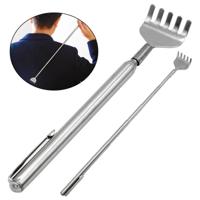 2 stks uitschuifbare terug scratcher RVS telescopische anti jeuk klauw Massager Extender