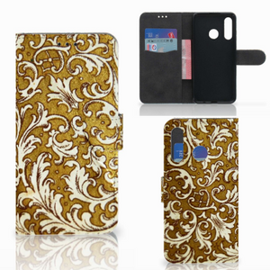 Wallet Case Huawei P30 Lite (2020) Barok Goud