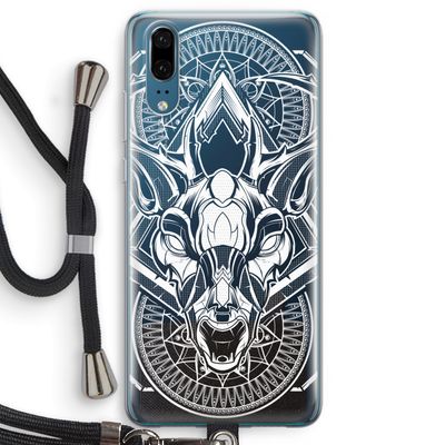 Oh Deer: Huawei P20 Transparant Hoesje met koord